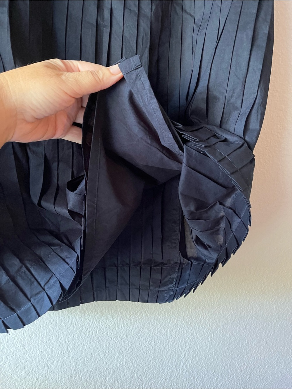 NWOT J.Crew Drop-Waist Cotton Skirt and Sharp Accordion Pleats Size 0 - Picture 3 of 10